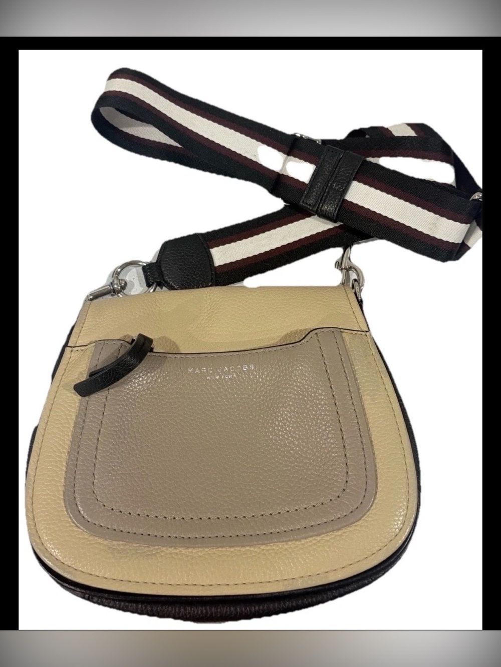 Marc Jacobs Empire City Colorblock Messenger Bag AUTHENTIC